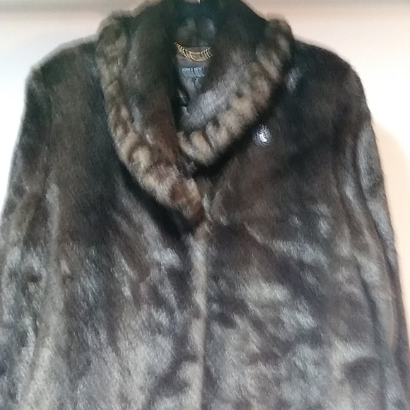 Jones New York faux fur coat xl - Picture 2 of 13